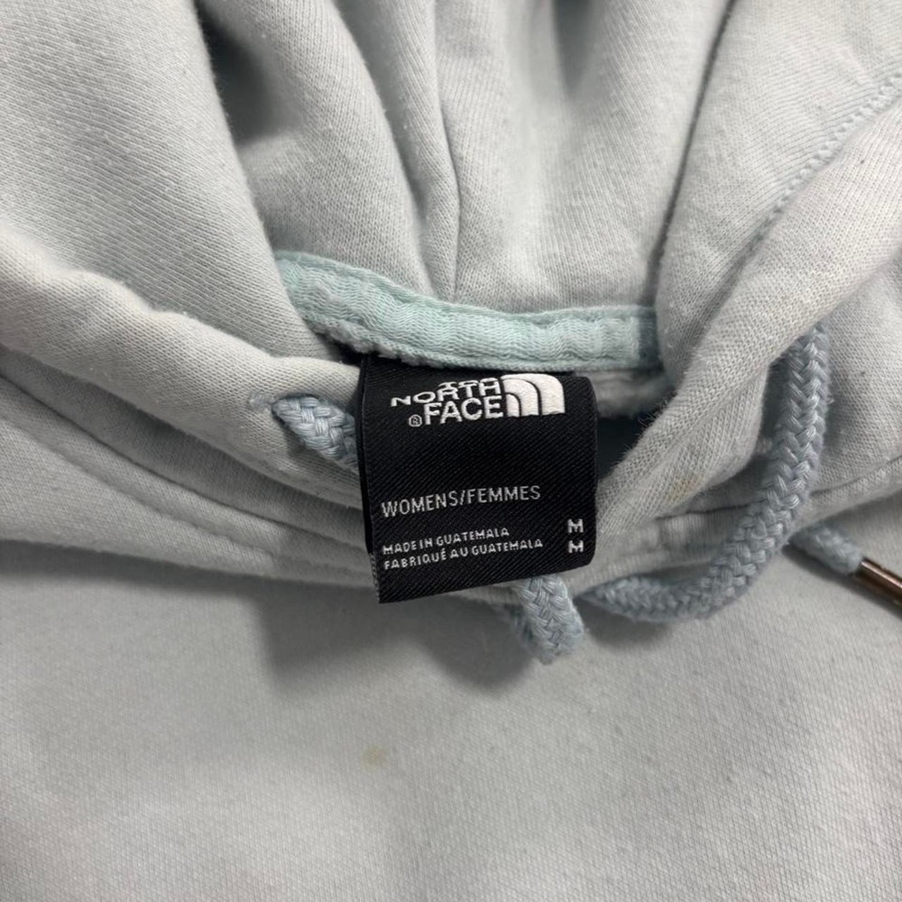 The North Face Light Blue Hoodie Men's Size M Logo Graphic Front & Back - Picture 5 of 6